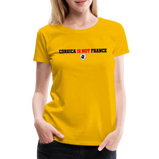 T-shirt Premium Femme Corsica Is Not France - Ochju Ochju jaune soleil / S SPOD T-shirt Premium Femme T-shirt Premium Femme Corsica Is Not France