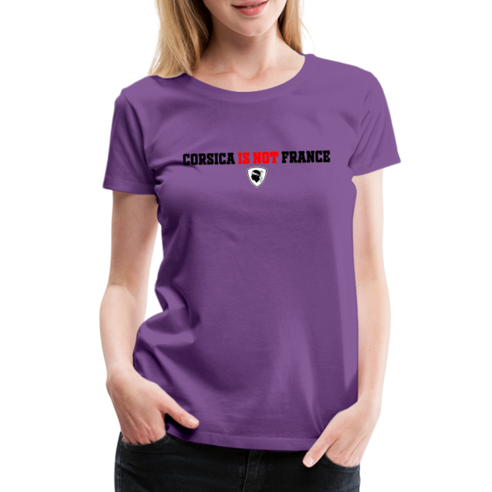 T-shirt Premium Femme Corsica Is Not France - Ochju Ochju violet / S SPOD T-shirt Premium Femme T-shirt Premium Femme Corsica Is Not France
