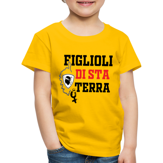 T-shirt Premium Enfant Figlioli di sta Terra - Ochju Ochju jaune soleil / 98/104 (2 ans) SPOD T-shirt Premium Enfant T-shirt Premium Enfant Figlioli di sta Terra