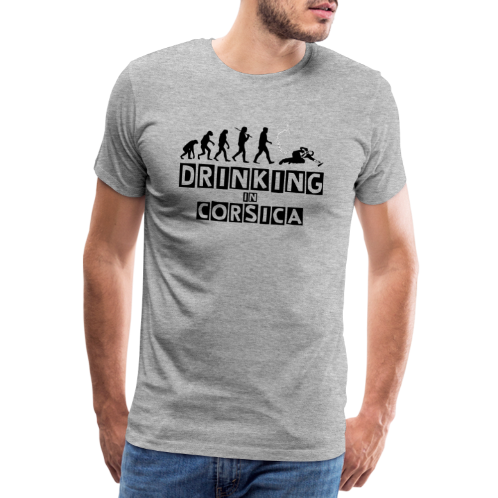 T-shirt Premium Homme Drinking of Corsica - Ochju Ochju gris chiné / S SPOD T-shirt Premium Homme T-shirt Premium Homme Drinking of Corsica