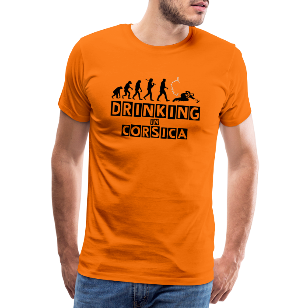 T-shirt Premium Homme Drinking of Corsica - Ochju Ochju orange / S SPOD T-shirt Premium Homme T-shirt Premium Homme Drinking of Corsica