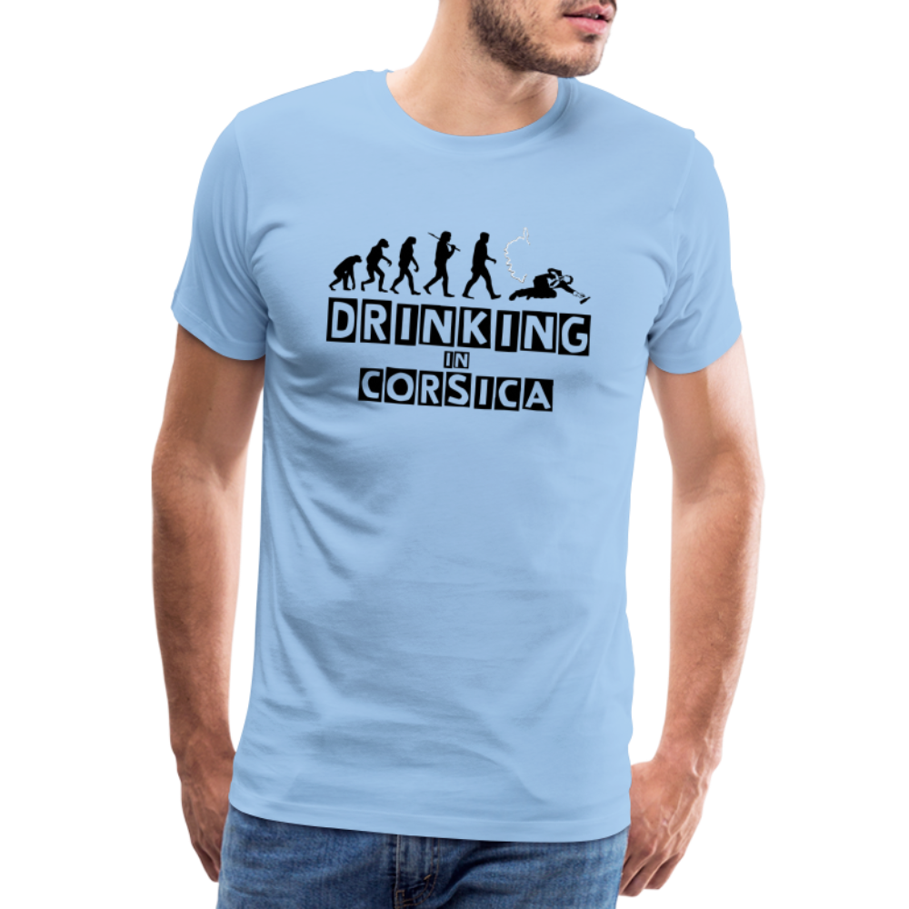 T-shirt Premium Homme Drinking of Corsica - Ochju Ochju ciel / S SPOD T-shirt Premium Homme T-shirt Premium Homme Drinking of Corsica