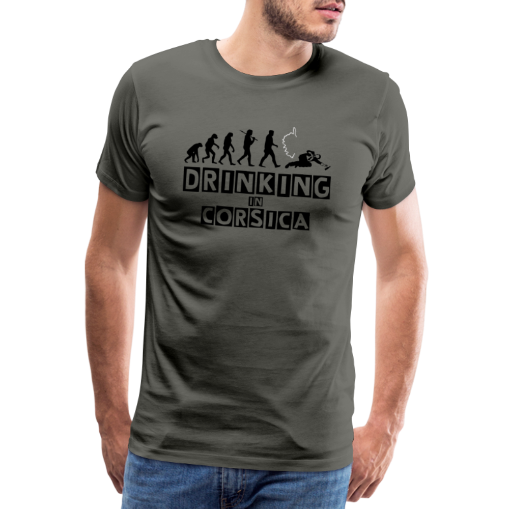 T-shirt Premium Homme Drinking of Corsica - Ochju Ochju asphalte / S SPOD T-shirt Premium Homme T-shirt Premium Homme Drinking of Corsica