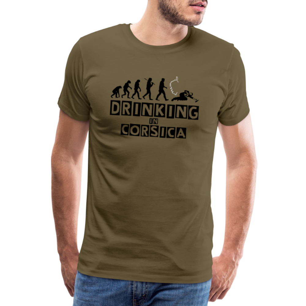T-shirt Premium Homme Drinking of Corsica - Ochju Ochju kaki / S SPOD T-shirt Premium Homme T-shirt Premium Homme Drinking of Corsica