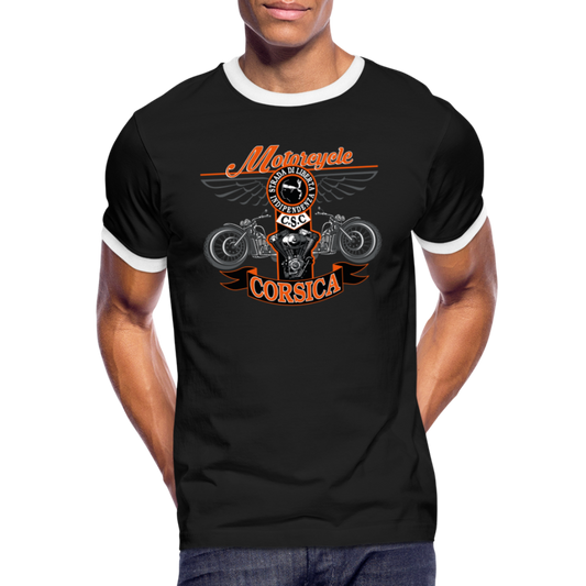 T-shirt Sport Motorcycle Corsica - noir/blanc