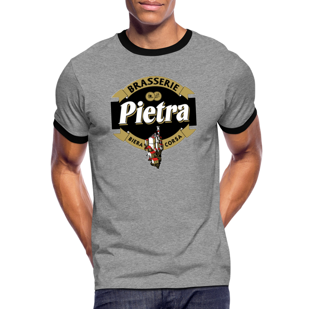 T-shirt Sport Bière Pietra - gris chiné/noir