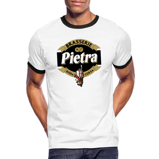 T-shirt Sport Bière Pietra - blanc/noir