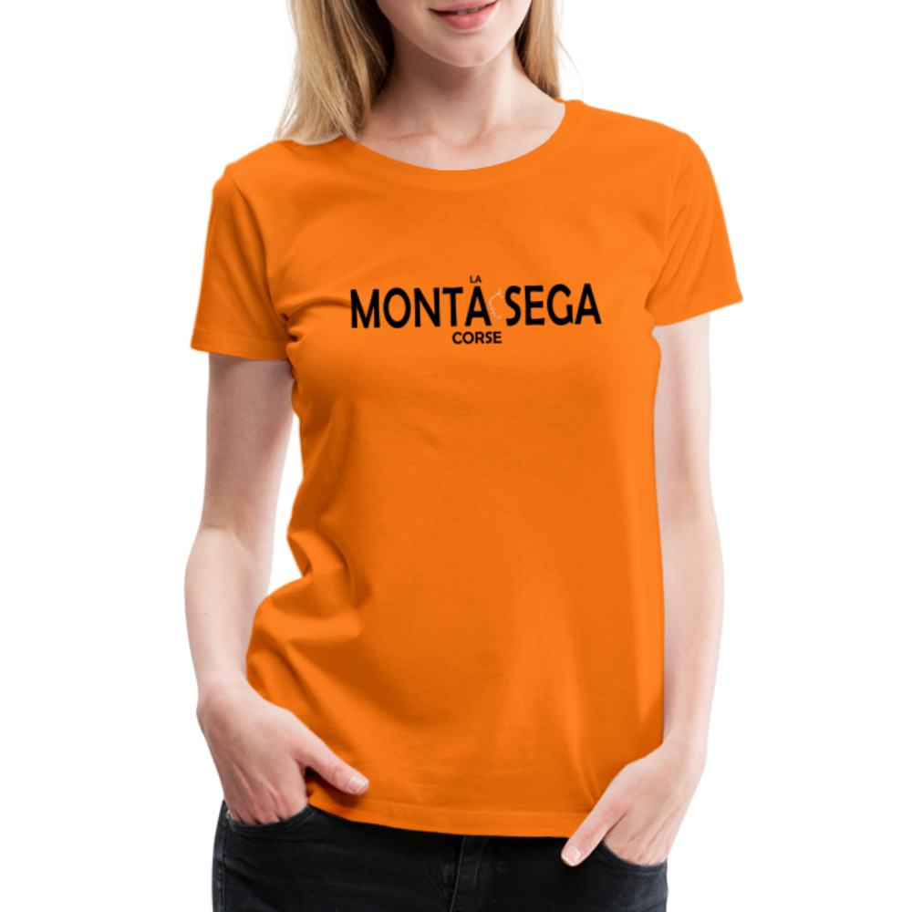 T-shirt Premium Femme La Monta Sega Corse - orange