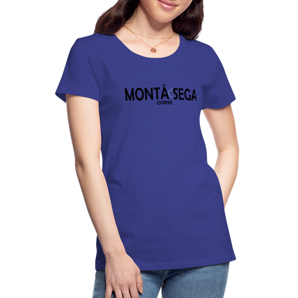 T-shirt Premium Femme La Monta Sega Corse - bleu roi