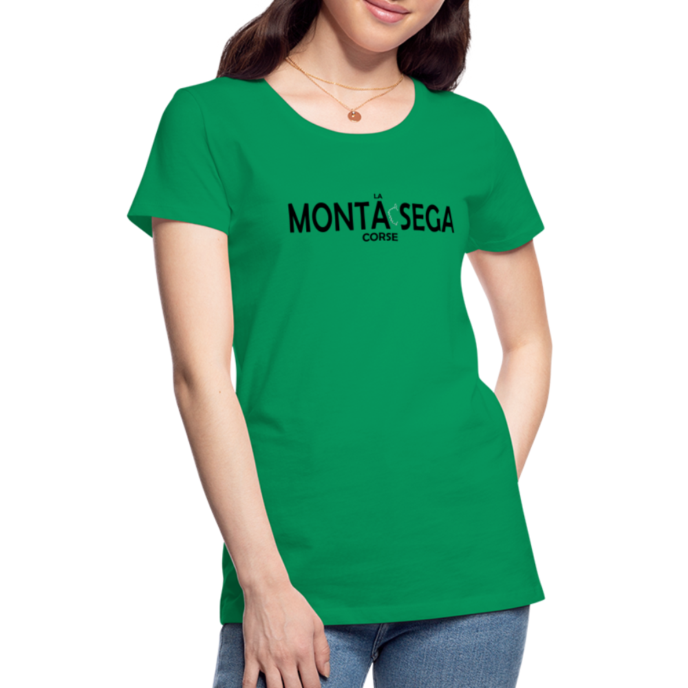 T-shirt Premium Femme La Monta Sega Corse - vert