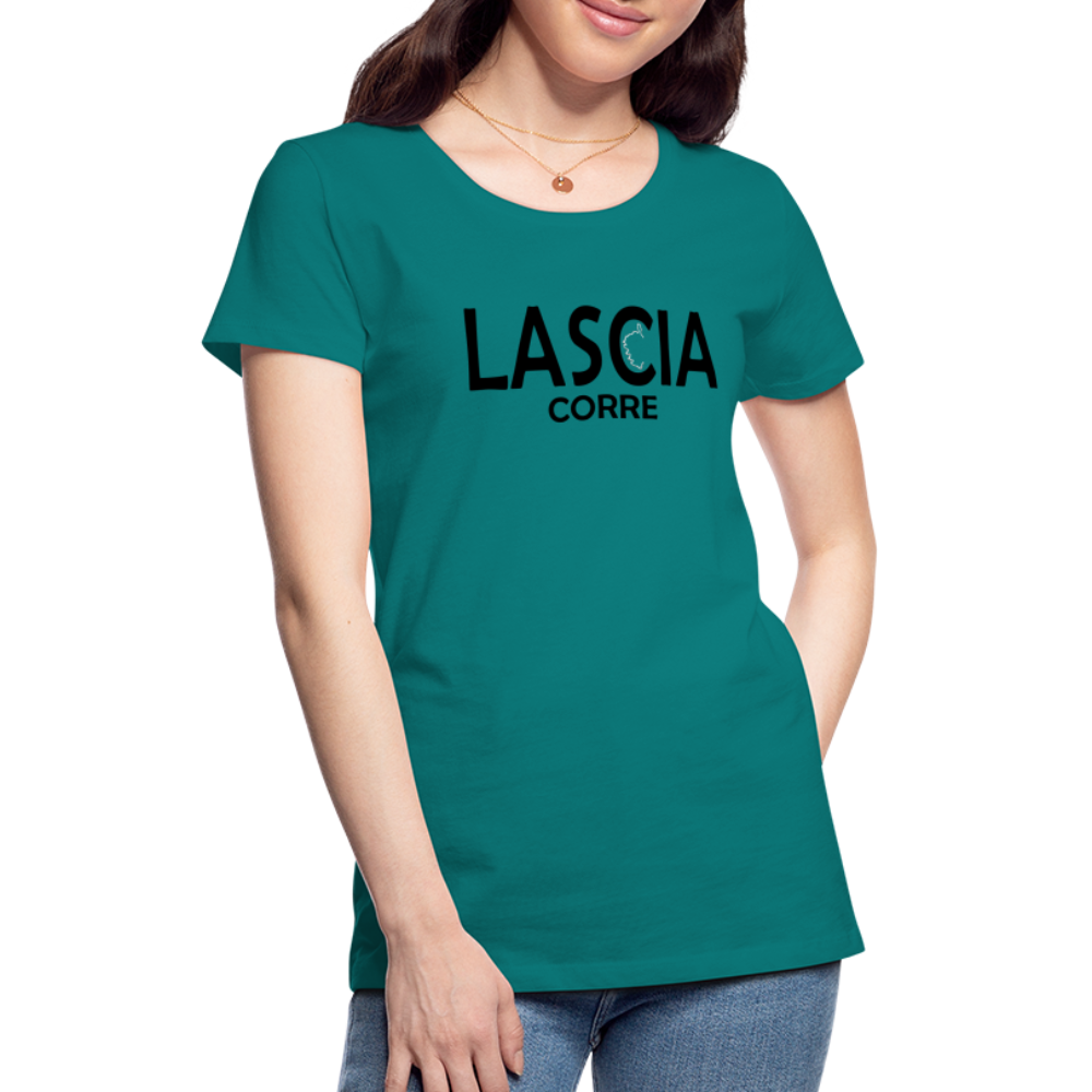 T-shirt Premium Femme Lascia Corre - bleu diva