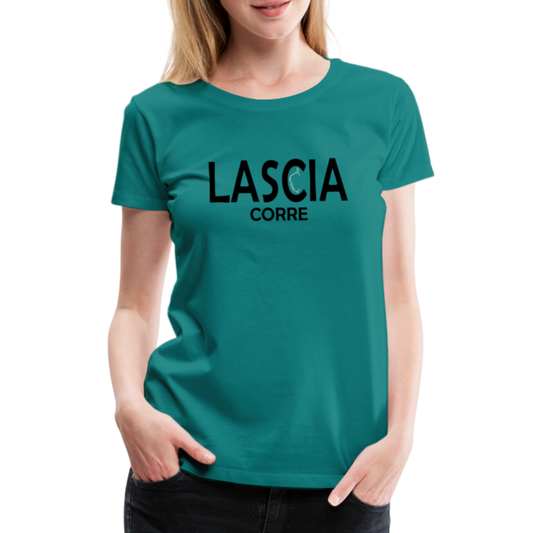 T-shirt Premium Femme Lascia Corre - bleu diva