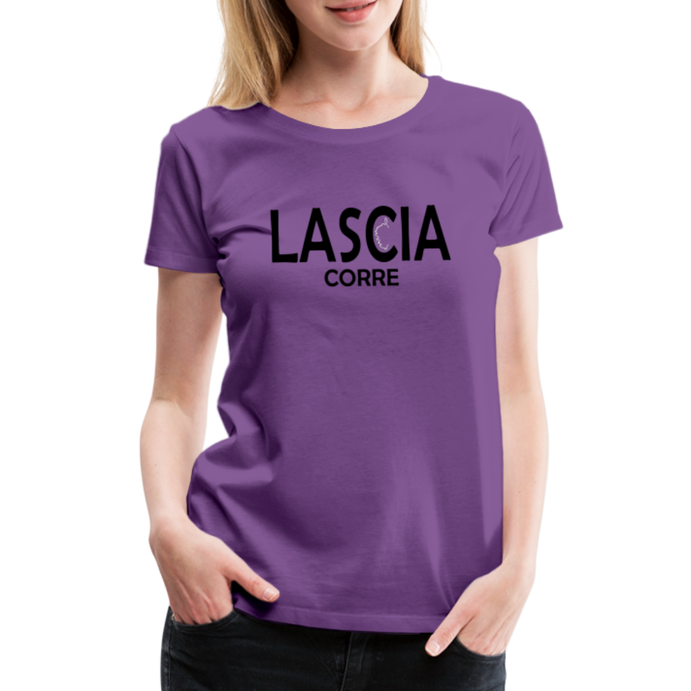 T-shirt Premium Femme Lascia Corre - violet