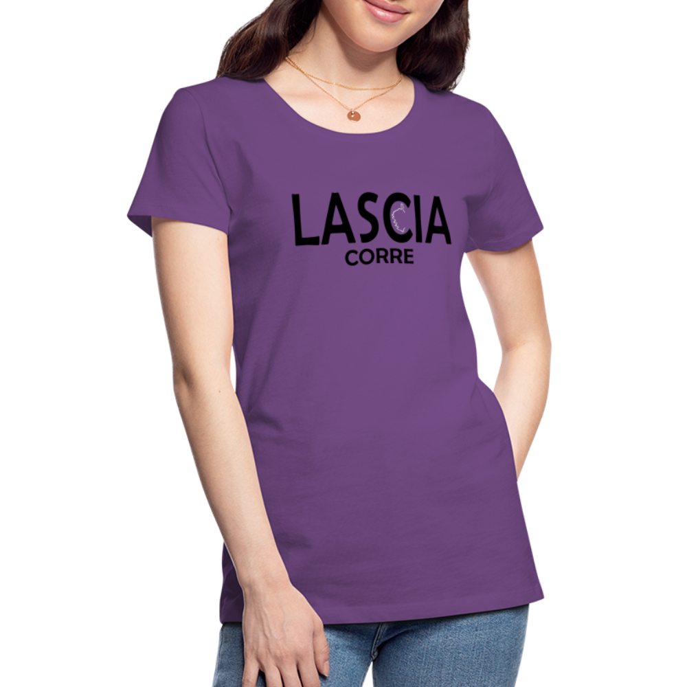 T-shirt Premium Femme Lascia Corre - violet