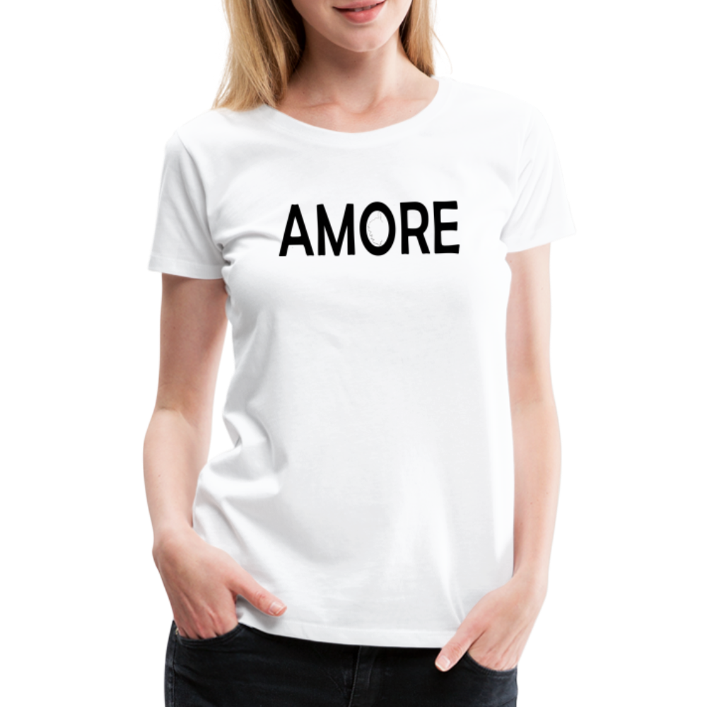 T-shirt Premium Femme Amore - blanc