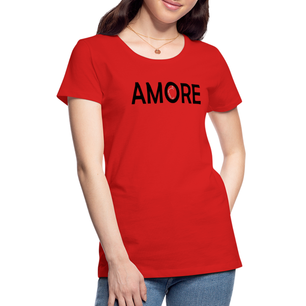 T-shirt Premium Femme Amore - rouge