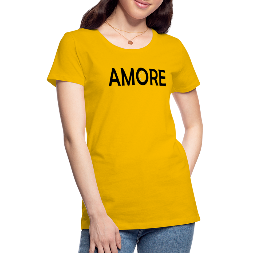 T-shirt Premium Femme Amore - jaune soleil