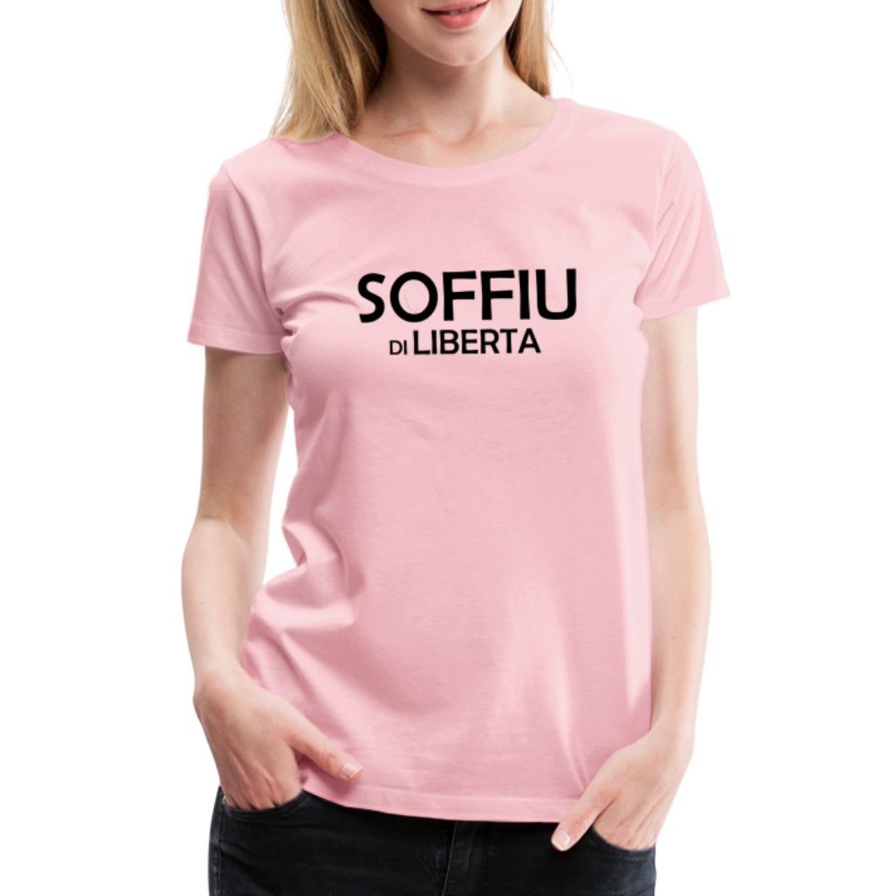 T-shirt Premium Femme Soffiu di Libertà - rose liberty