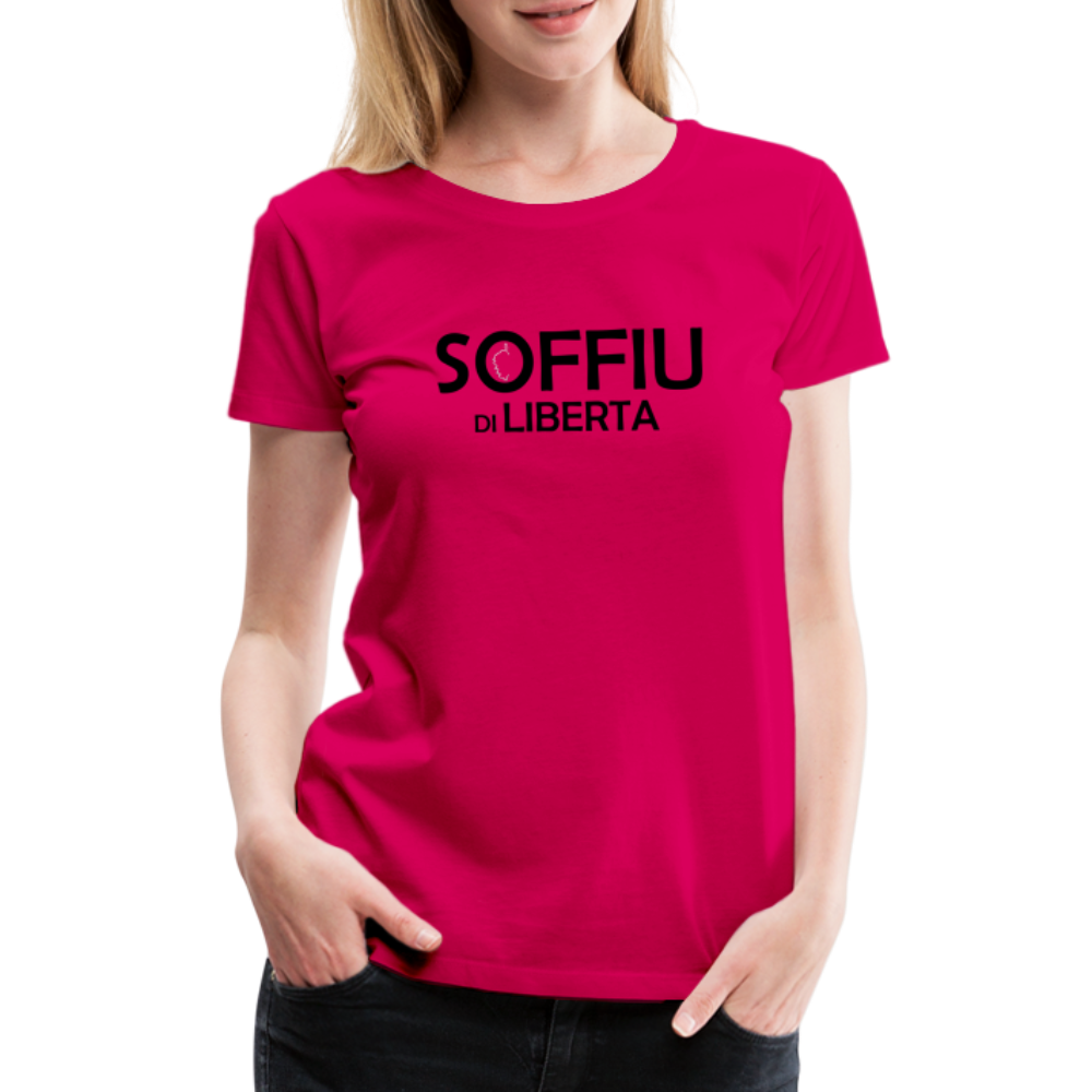 T-shirt Premium Femme Soffiu di Libertà - rubis