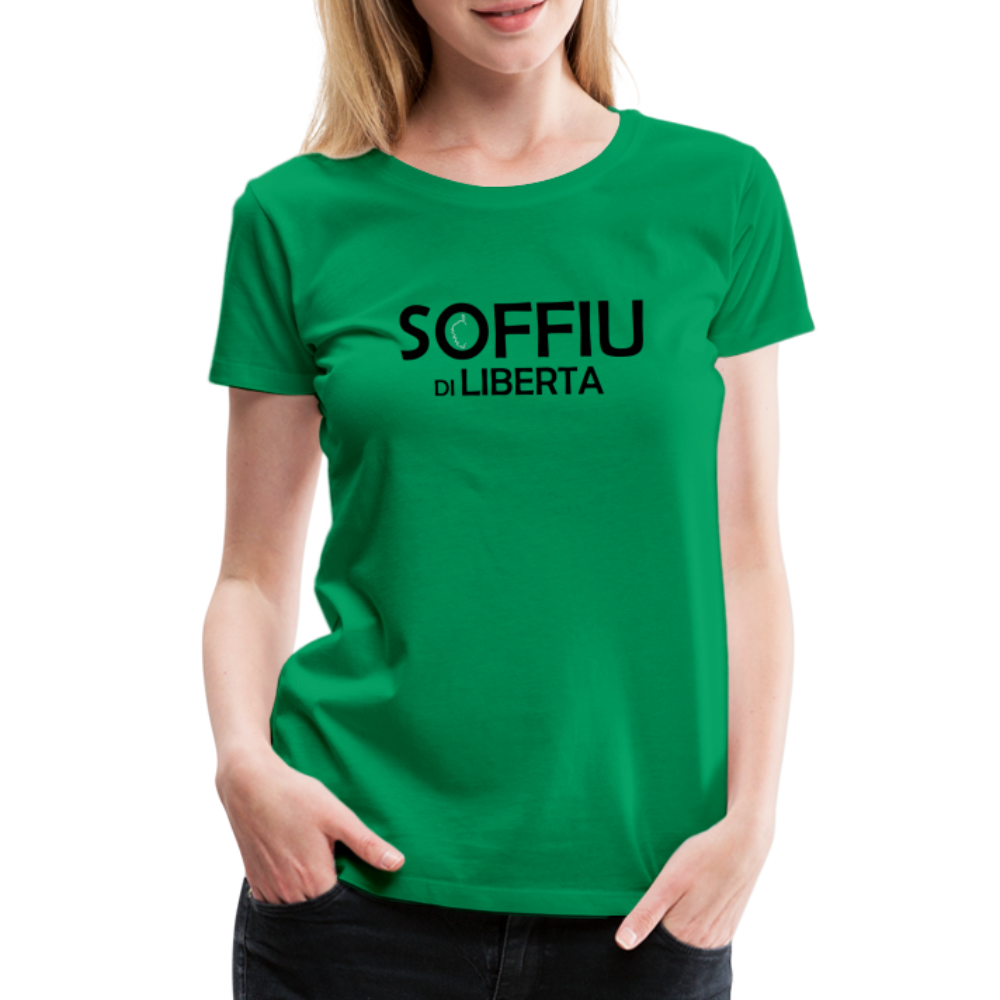 T-shirt Premium Femme Soffiu di Libertà - vert