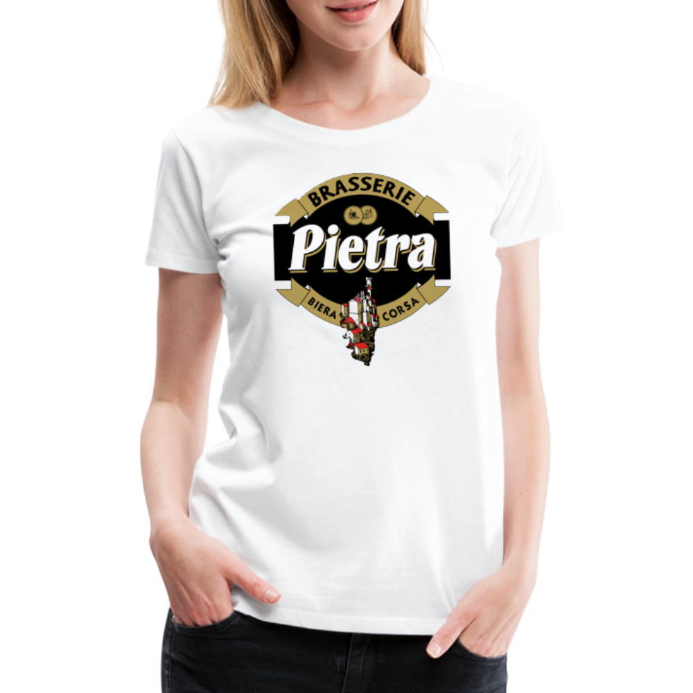 T-shirt Premium Femme Bière Pietra - blanc