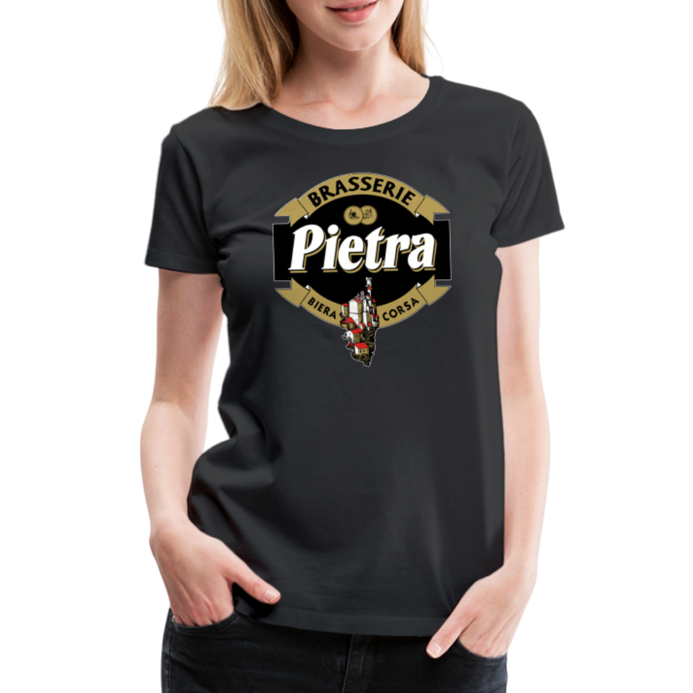 T-shirt Premium Femme Bière Pietra - noir