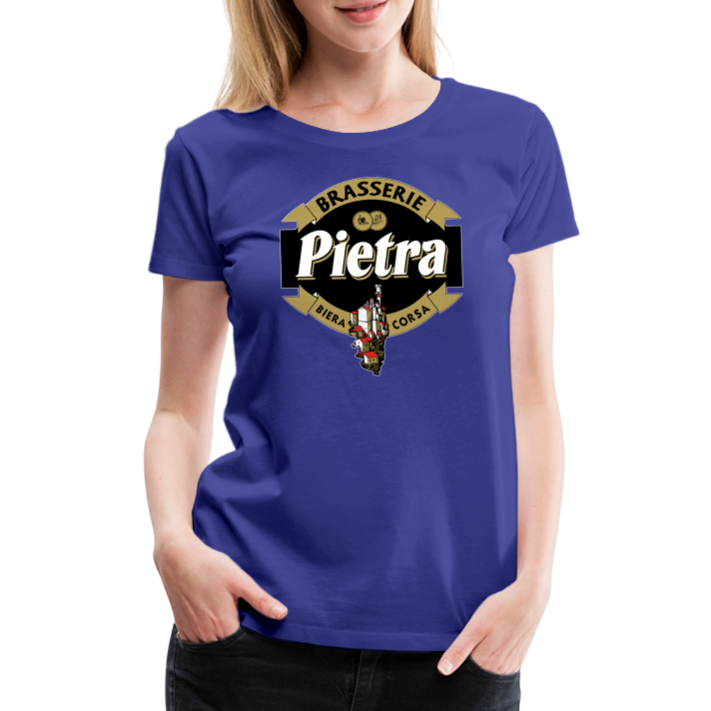 T-shirt Premium Femme Bière Pietra - bleu roi