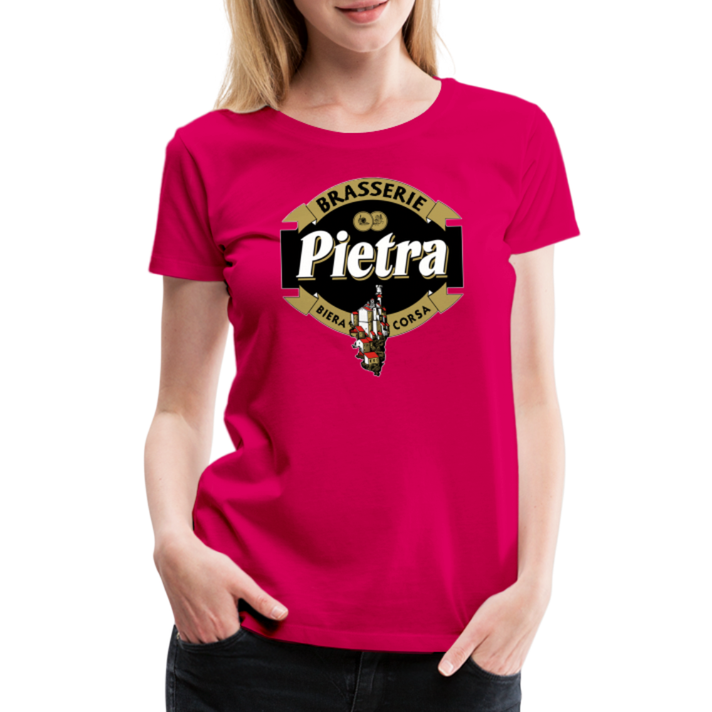 T-shirt Premium Femme Bière Pietra - rubis