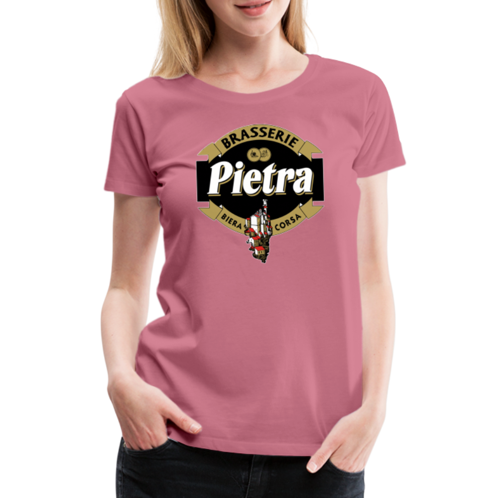 T-shirt Premium Femme Bière Pietra - mauve