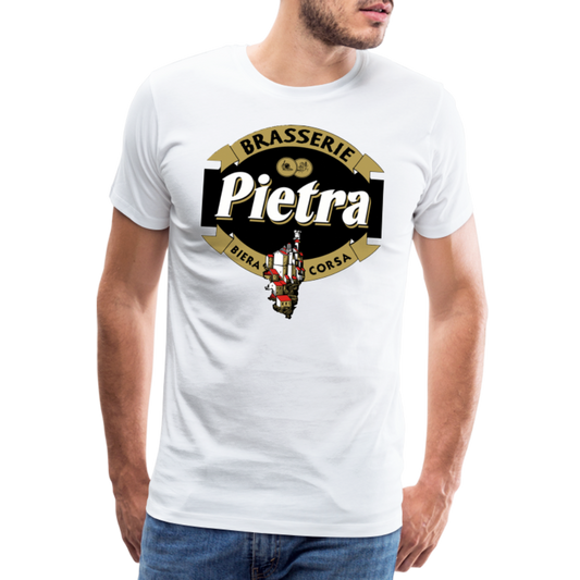 T-shirt Premium Homme Bière Pietra - blanc