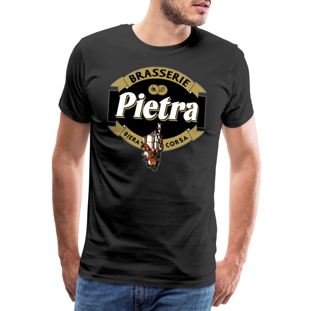T-shirt Premium Homme Bière Pietra - noir
