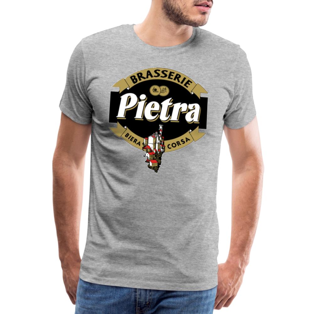 T-shirt Premium Homme Bière Pietra - gris chiné