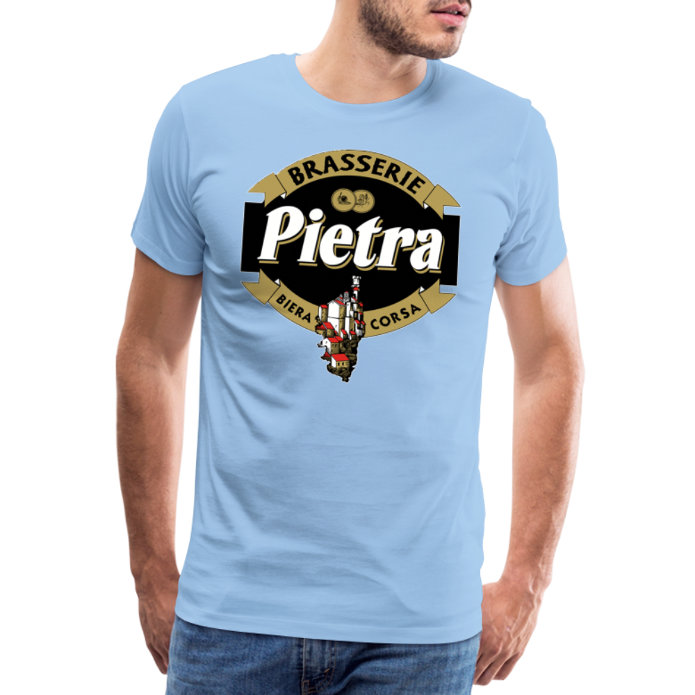 T-shirt Premium Homme Bière Pietra - ciel