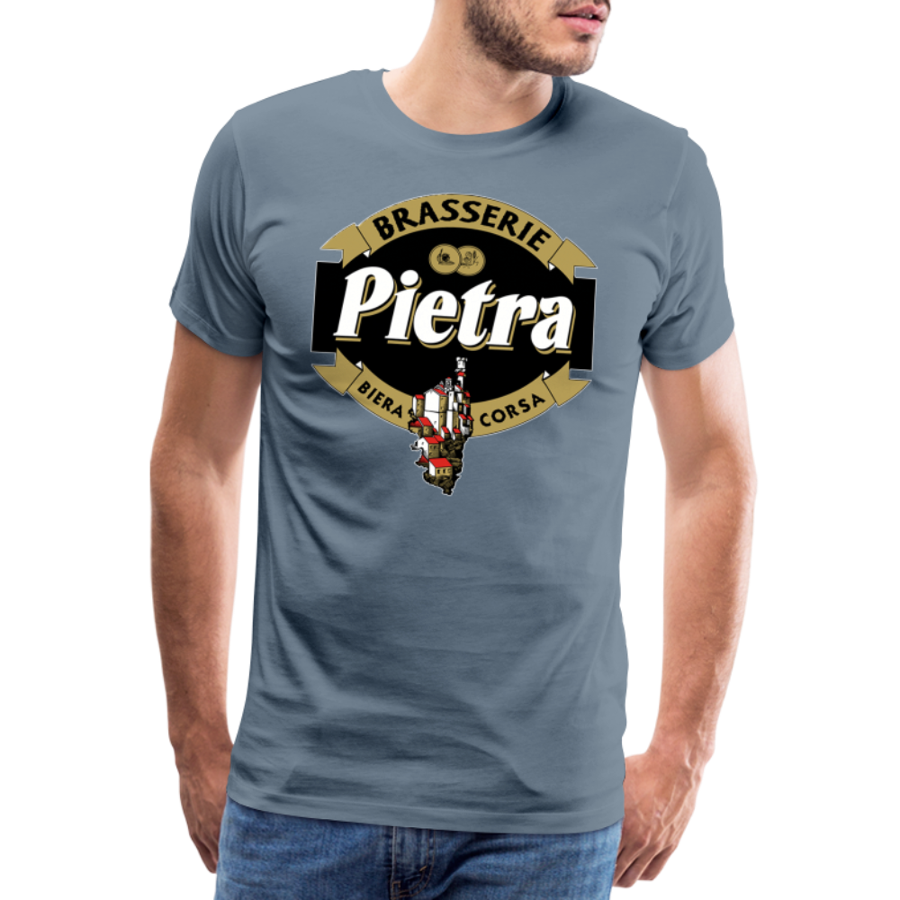 T-shirt Premium Homme Bière Pietra - gris bleu