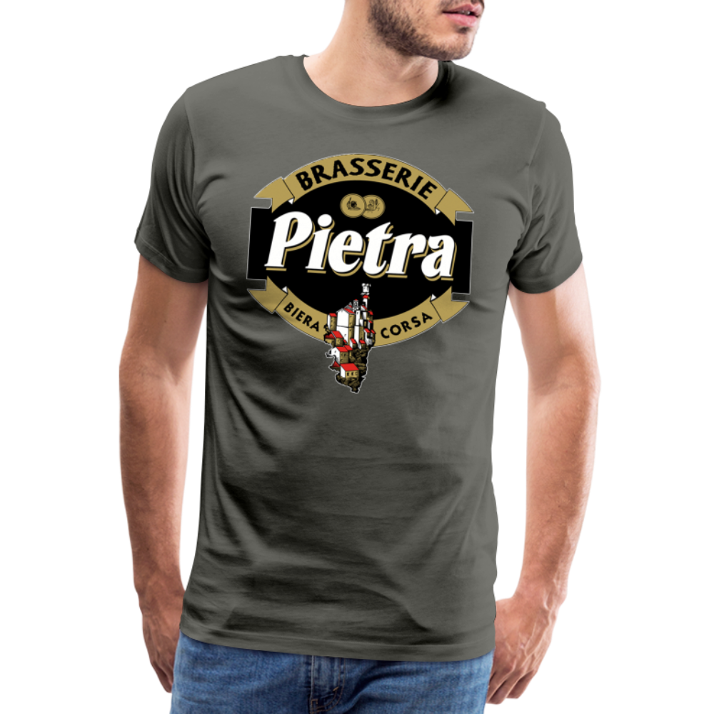 T-shirt Premium Homme Bière Pietra - asphalte