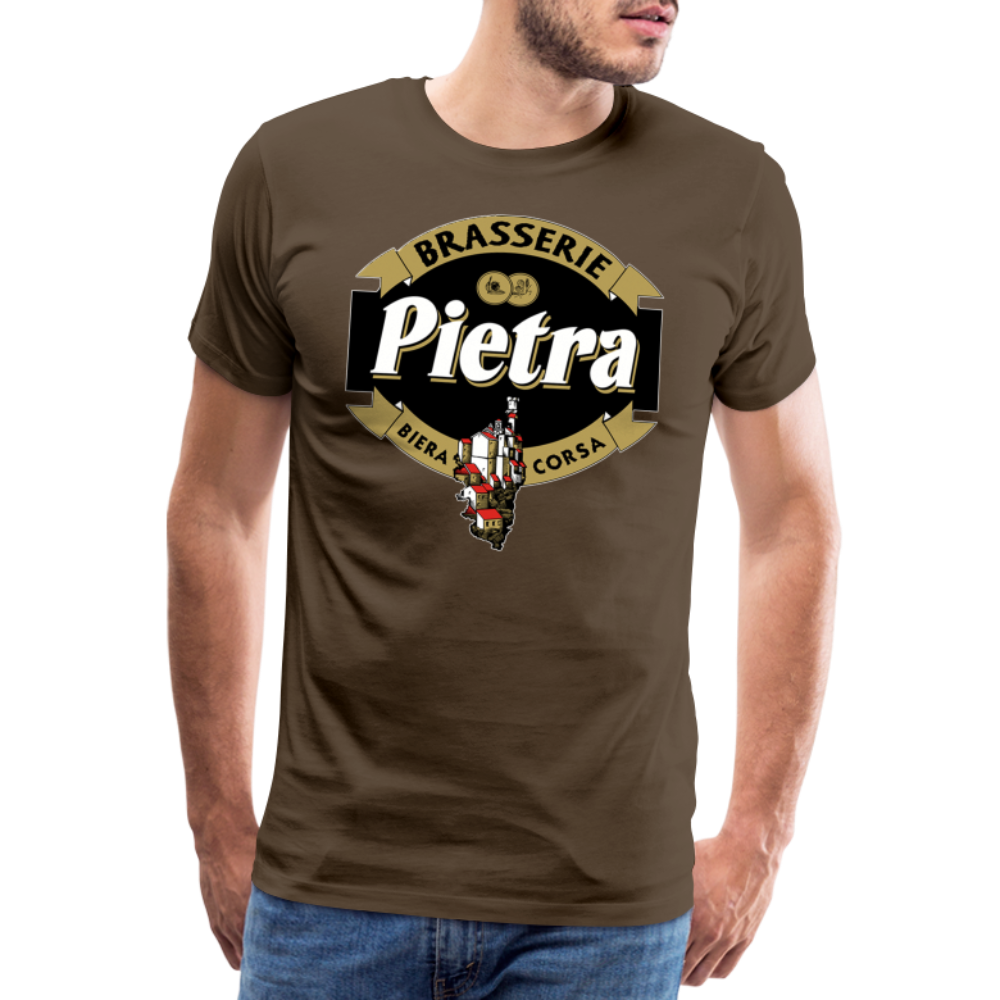 T-shirt Premium Homme Bière Pietra - marron bistre