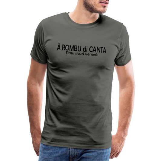 T-shirt Premium Homme A Romba di Canta - asphalte