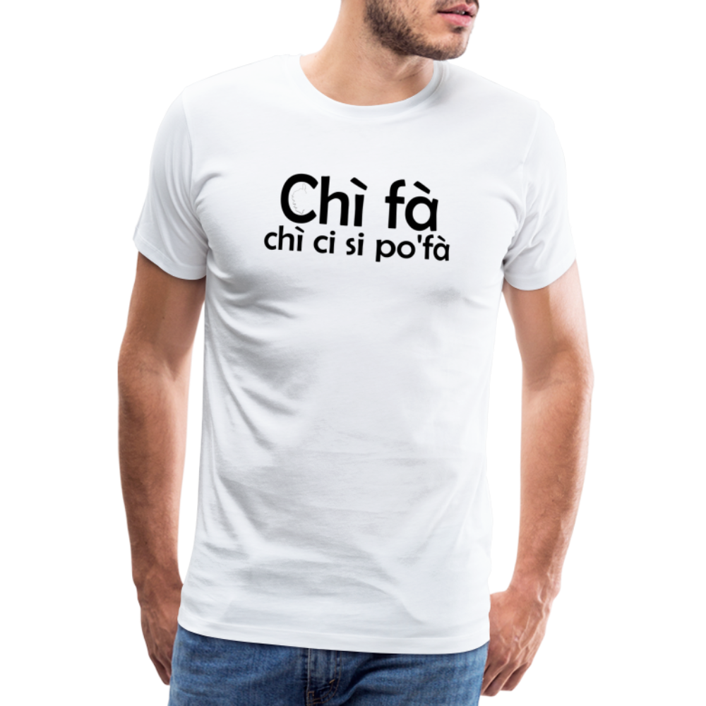 T-shirt Premium Homme Chi Fà - blanc