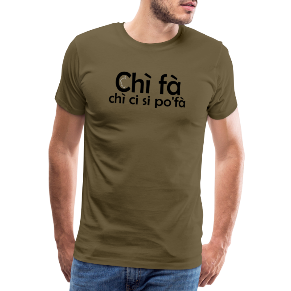 T-shirt Premium Homme Chi Fà - kaki