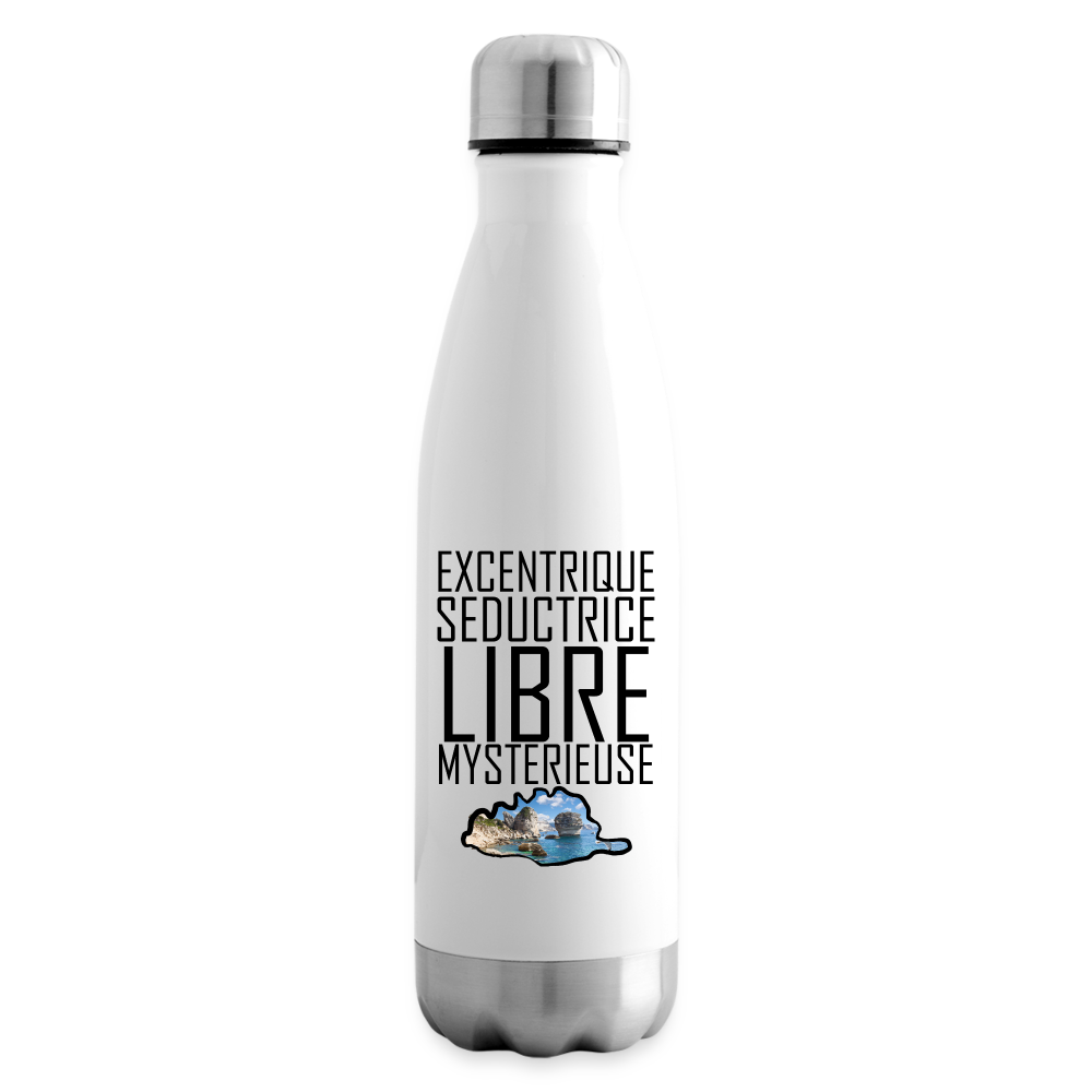 Bouteille isotherme Corse Libre - blanc