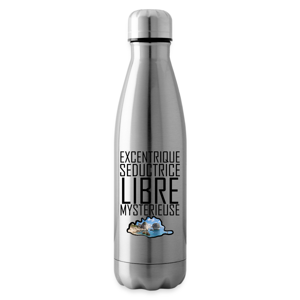 Bouteille isotherme Corse Libre - argent clair