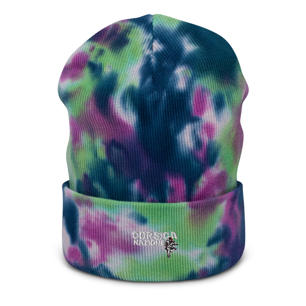 Bonnet tie-dye Corsica Nazione - Ochju Ochju Purple Passion Ochju Souvenirs de Corse Bonnet tie-dye Corsica Nazione