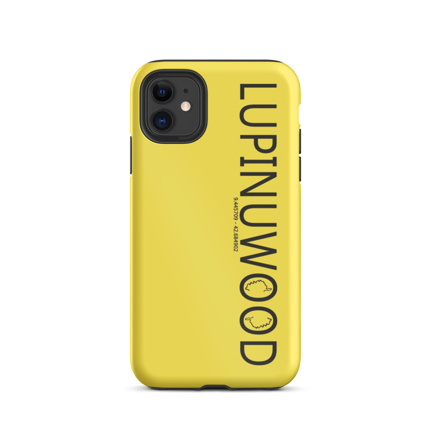 Coque d'iPhone rigide Lupinuwood