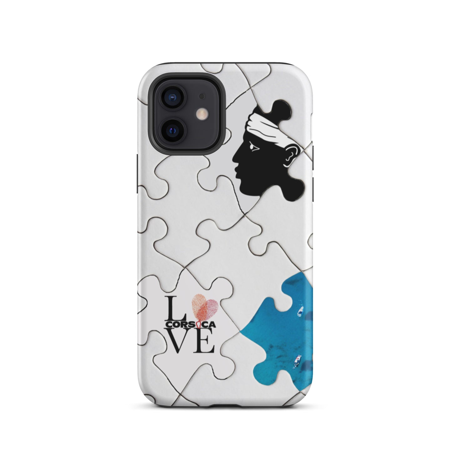 Coque d'iPhone rigide Puzzle Corse