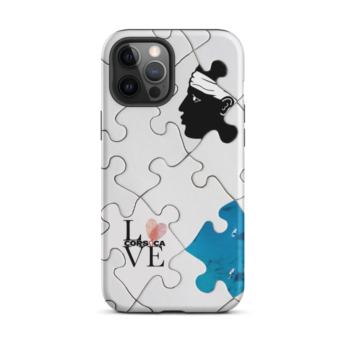 Coque d'iPhone rigide Puzzle Corse