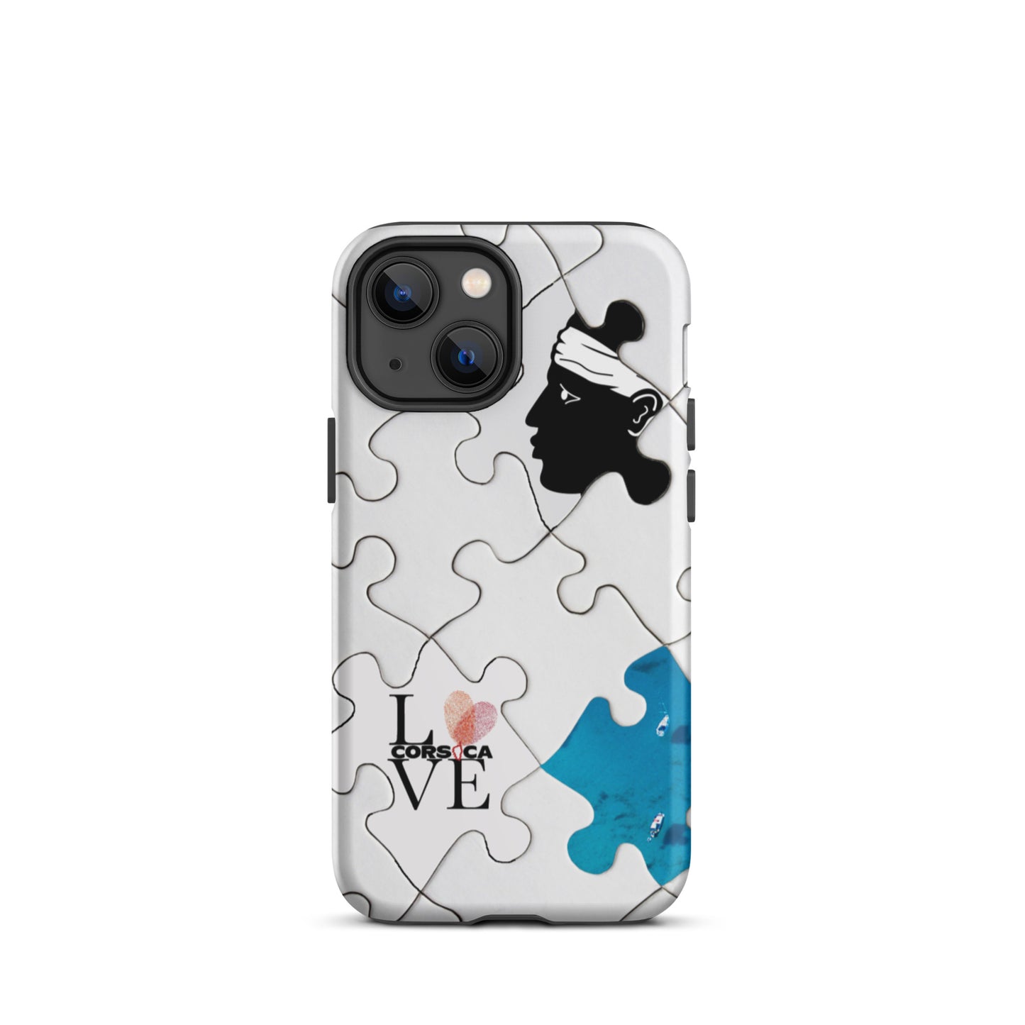 Coque d'iPhone rigide Puzzle Corse