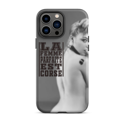 Coque d'iPhone rigide La Femme Parfaite est Corse