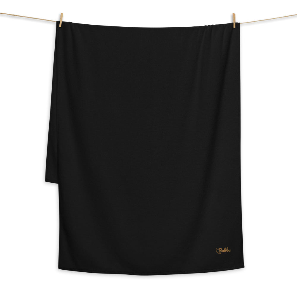 Serviette de bain grande taille Babbu - Ochju Ochju Noir / 100×210 cm Ochju Serviette de bain grande taille Babbu