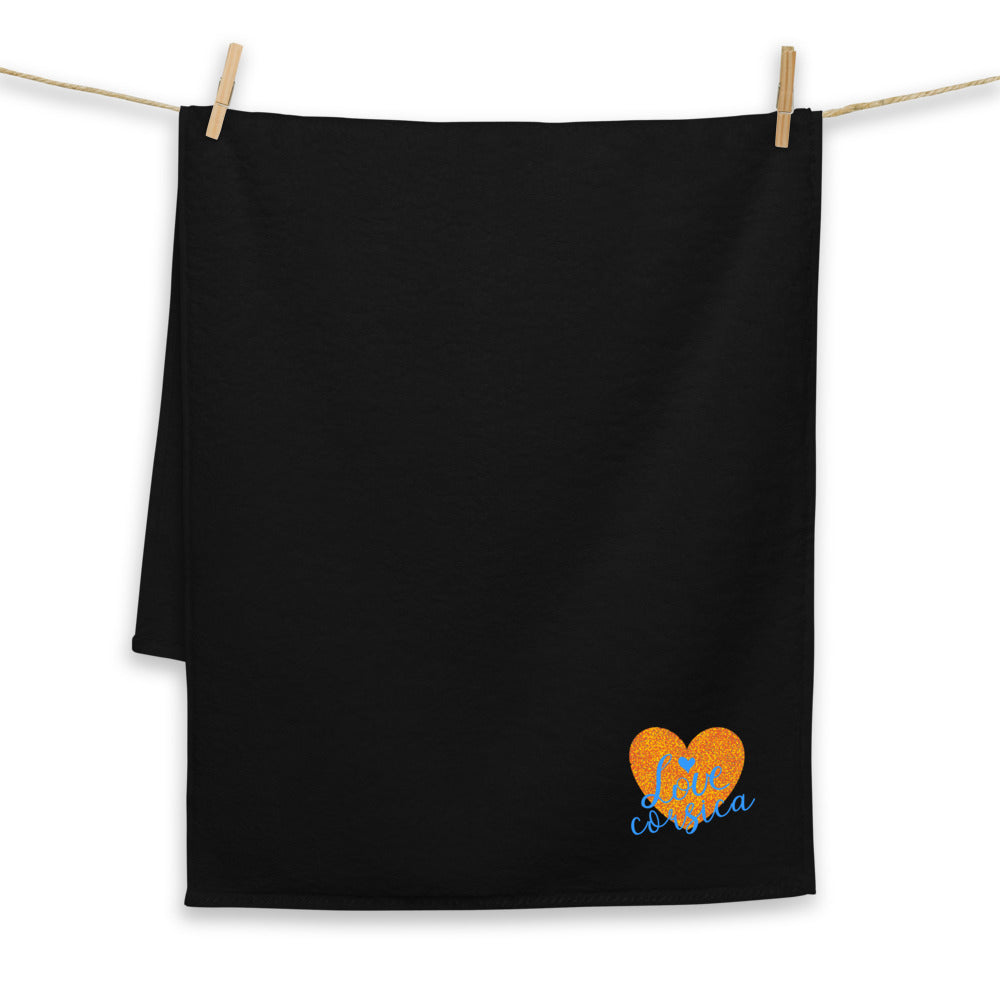 Serviette de bain grande taille I Love Corsica