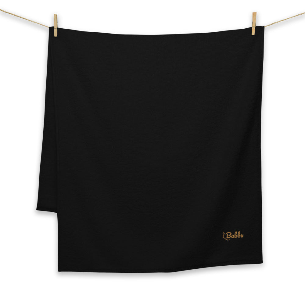 Serviette de bain grande taille Babbu - Ochju Ochju Noir / 70×140 cm Ochju Serviette de bain grande taille Babbu